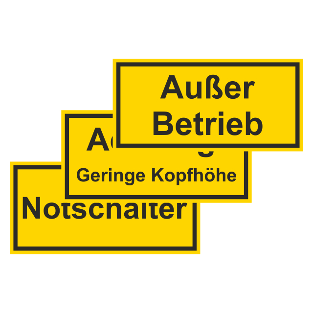 LEMAX Hinweisschild 'Garagenanlage – Offenes Feuer Verboten' – 200x300 Mm, Kunststoff Gelb/schwarz