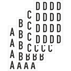 Buchstabenaufkleber als Set