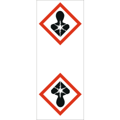 Rohrkennzeichnungsbänder mit nur GHS-Symbolen