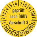 Prüfplakette geprüft nach DGUV Vorschrift 3 16...