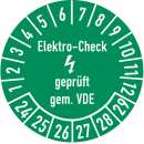 Pr&uuml;fplakette Elektro-Check gepr&uuml;ft gem. VDE in...