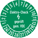 Prüfplakette Elektro-Check geprüft gem. VDE in...