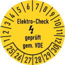 Pr&uuml;fplakette Elektro-Check gepr&uuml;ft gem. VDE in...