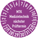 Pr&uuml;fplakette MTK Medizintechnik n&auml;chster Termin...