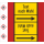 Rohrkennzeichnungsbänder für brennbare Gase Text nach Wahl mit je einem GHS Symbol nach Wahl