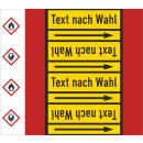 Rohrkennzeichnungsbänder für brennbare Gase...