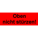 Leuchtrote Verpackungsetiketten in Papierqualität...