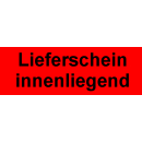 Leuchtrote Verpackungsetiketten in Papierqualität...