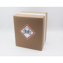 GHS Gefahrstoffetiketten giftig bestehened aus einer selbstklebenden Folie mit transparenter Schutzabdeckung zu 500 Stk/Rolle erhältlich  25 x 25 mm