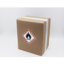 GHS Gefahrstoffetiketten Flamme selbstentzündlich selbstklebend bestehend aus weißer selbstklebende Folie zu 500 Stk/Rolle erhältlich  25 x 25 mm