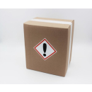 GHS Gefahrstoffetiketten Ausrufezeichen selbstklebend bestehend aus weißer selbstklebende Folie zu 500 Stk/Rolle erhältlich  50 x 50 mm