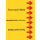 Rohrkennzeichnungsbänder nach DIN 2403  Text nach Wahl für Rohre unter 50 mm Ø  - Ausf - B-Bandbreite ca. 100 mm  - 33 m Grund gelb - Text schwarz - Pfeile rot Standard - hitzebeständig bis +70 °C