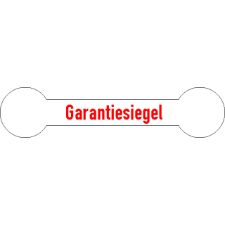 experta Siegeletiketten Garantiesiegel aus zerstörbarer Dokumentenfolie - 20 x 70 mm 100 Stück / VE