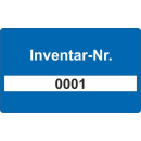 Nummerierte Inventaretiketten 0001 - 0500 auf Rolle...