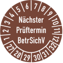 Prüfplaketten nächster Prüftermin...