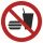 Rote Verbotsschilder Essen und Trinken verboten
