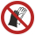 Selbstklebendes Verbotsschild aus einer hochwertigen Folie  mit transparenter Schutzabdeckung Schutzhandschuhe tragen verboten