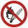Selbstklebendes Verbotsschild aus einer hochwertigen Folie  mit transparenter Schutzabdeckung Feuer, offenes Licht und Rauchen verboten in verschiedenen Variationen