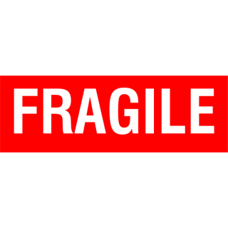 Etiketten zum Kennzeichnen von Verpackungen FRAGILE in 50 x 148 mm zu 1.000 Stück/Rolle lieferbar