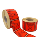 Etiketten zum Kennzeichnen von Verpackungen Bitte nicht stapeln! Please do not stack! Ne pas empiler! in 100 x 100 mm zu 1.000 Stück auf Rolle lieferbar