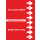 Rohrkennzeichnungsbänder in 115 mm Banbreite mit individuellen Text und Firmenlogo (Mitte)  für Rohre unter 50 mm Ø  in 33 m Rollen lieferbar Grund rot - Schrift und Pfeile weiß