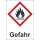 GHS Gefahrstoffetiketten Gefahr Flamme selbstentzündlich bestehened aus einer selbstklebenden Folie 148 x 210 mm 500 Stck/Rolle