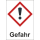 GHS Gefahrenstoffetiketten Gefahr Ausrufezeichen zu 1.000 Stk/Rolle sofort lieferbar