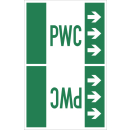 Rohrkennzeichnungsbänder nach DIN 2403 PWC für...