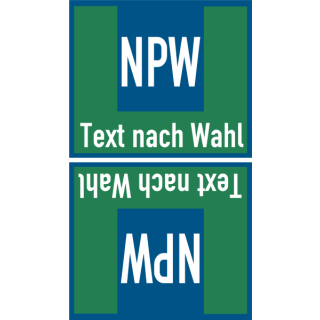 Rohrkennzeichnungsbänder nach DIN 2404 Text nach Wahl mit NPW Kurzzeichen für Nichttrinkwasserleitungen für Trinkwasserleitungen - 80 mm Bandbreite und 33 m Rollenlänge