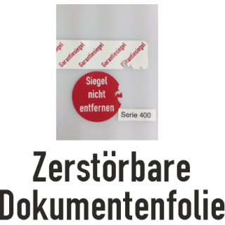 Rücknahme-Siegel 100 Siegel Sicherheitsetiketten PET Folie VOID 30x15 mm 