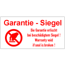 experta-Sicherheitssiegel Garantie erl&ouml;scht bei...