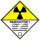 Gefahrgutetiketten nach GGVSEB/ADR, RID, IMDG(Seefahrt) und IATA(Luftfahrt) in 100 x 100 mm Radioaktive Stoffe, Klasse 7, Kategorie 2 zu 1.000 St&uuml;ck/Rolle