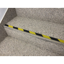 experta-Antirutschklebeband gelb-schwarz schraffiert in 18,3 m Rollenlänge zum Kennzeichnen von Gefahrenstellen  25 mm