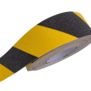 experta-Antirutschklebeband gelb-schwarz schraffiert in 18,3 m Rollenlänge zum Kennzeichnen von Gefahrenstellen  50 mm