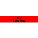Uni-rotes Gewebeabsperrband  Text nach Wahl in 40 mm Breite und 50 Meter Rollenlänge