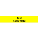 Uni-gelbes Gewebeabsperrband  Text nach Wahl in 40 mm Breite und 50 Meter Rollenlänge