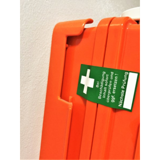 Stika.co Erste-Hilfe-Schild - Selbstklebend, 20x10 Cm, Vinyl, Wasserfest Für Innen/Außen
