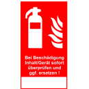 Sicherheitssiegel Feuerlöscher-Equipment bestehend...