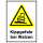 Gelbe Warnschilder für Warnhinweise vor Kippgefahr bei Walzen 210  x 297 mm Kombischild zum Stückpreis erhältlich