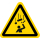 Warnschilder bestehend aus einer selbstklebenden Folie mit transparenter Schutzabdeckung Warnung vor herabfallenden Gegenst&auml;nden