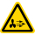 Gelbe Warnschilder für Warnhinweise vor starker Luftströmung