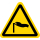 Warnschilder bestehend aus einer selbstklebenden Folie mit transparenter Schutzabdeckung Warnung vor starker Windstr&ouml;mung