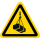 Gelbe Warnschilder für Warnhinweise vor schwebender Last 25 mm Schenkellänge ca. 333 Stück/Rolle