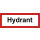 Selbstklebende Hinweisschilder für Brandschutzkennzeichnungen mit dem Text Hydrant