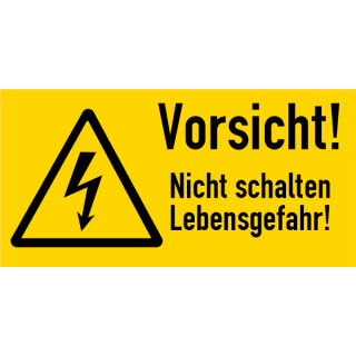 Sicherheits-Warnschild Für Elektroanschluss – 75 X 25 Cm, Wetterfest & UV-beständig – Ideal Für Baustellen Und Industrie