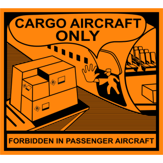 Cargo Aircraft only - Nur für Frachtflugzeuge zu 500 Stück/Rolle