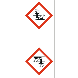 Rohrkennzeichnungsband  gemäß GHS-Verordnung in 33 m Rollen umweltgefährlich