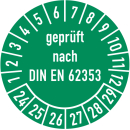 Prüfplaketten geprüft nach DIN EN 62353...