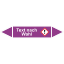 Rohrmarkierer mit GHS-Symbol nach DIN 2403 Text nach Wahl...