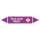 Rohrmarkierer mit GHS-Symbol nach DIN 2403 Text nach Wahl  - C - 25 x 155 mm  - Grund violett - Schrift weiß - ausrufezeichen 07 - rechts